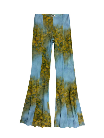 Tailored Print Trousers Yellow&Blue