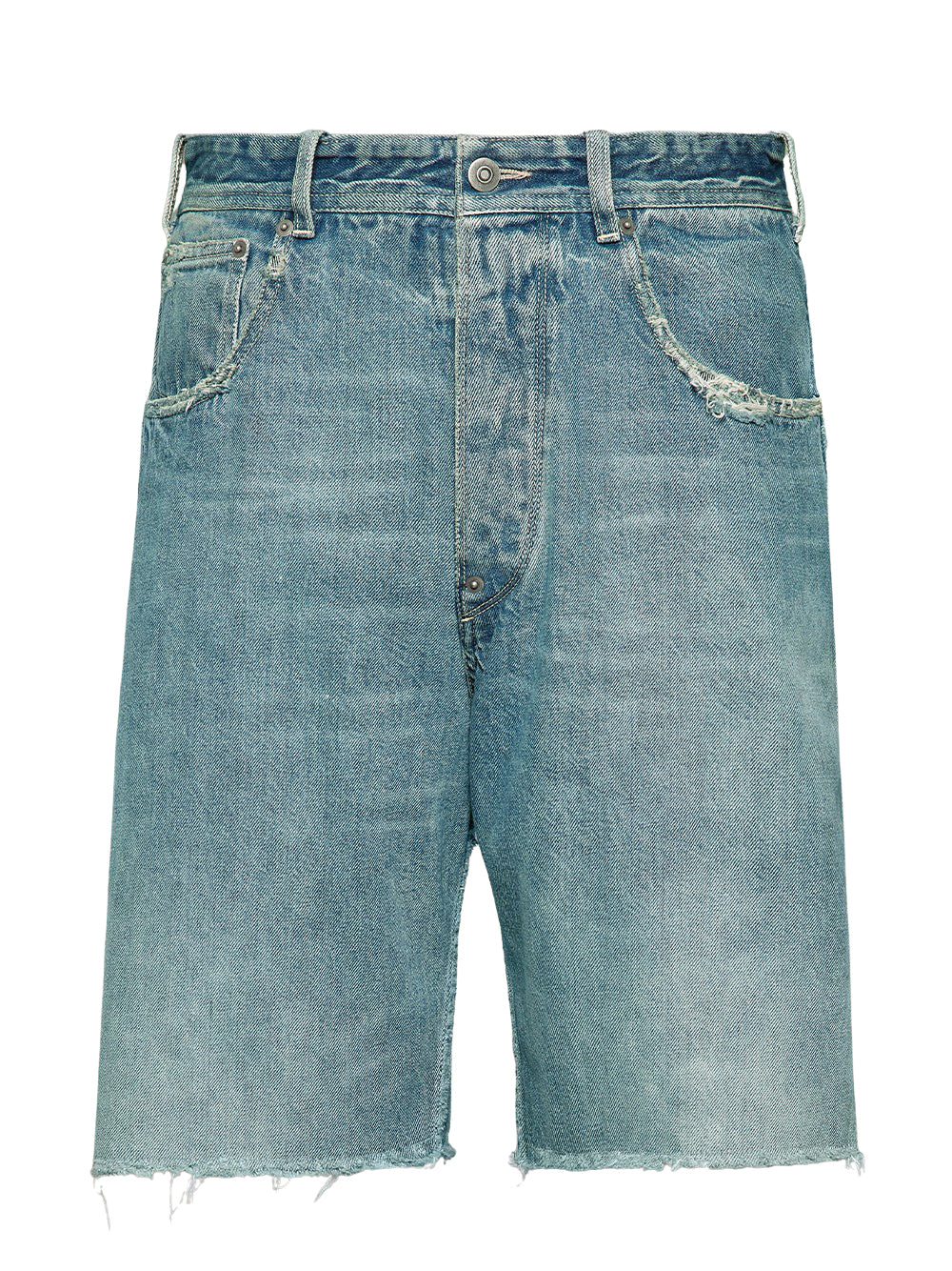 Denim Cut-Off Shorts Light Blue