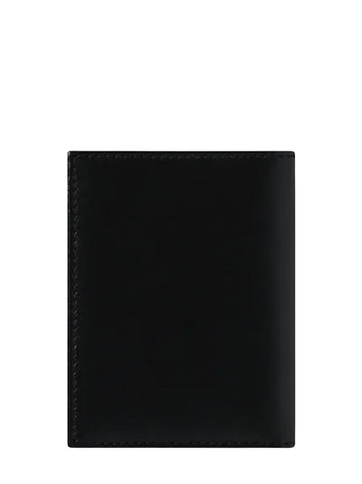 Silver Eyelet Bifold Wallet Black