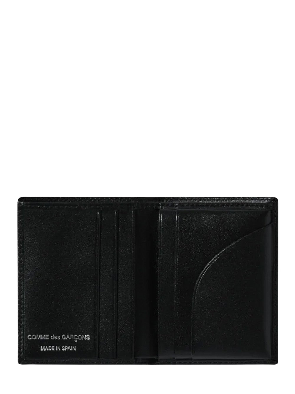 Silver Eyelet Bifold Wallet Black
