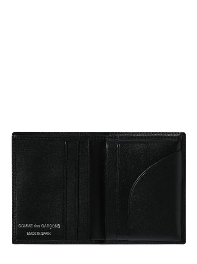 Silver Eyelet Bifold Wallet Black
