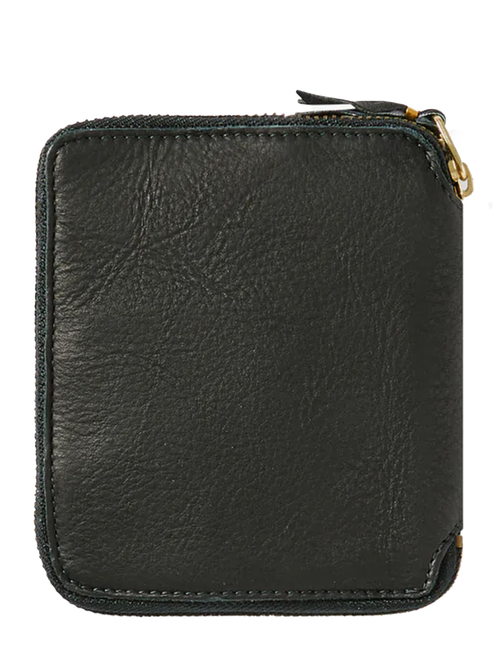 Washed Full Zip Around Wallet Black