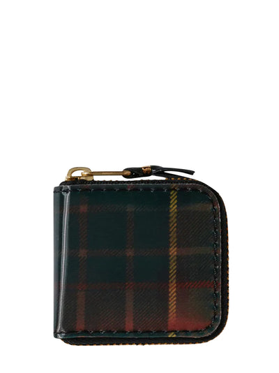 Lenticular Tartan Micro Wallet Red/Green