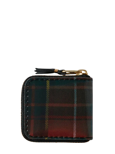 Lenticular Tartan Micro Wallet Red/Green