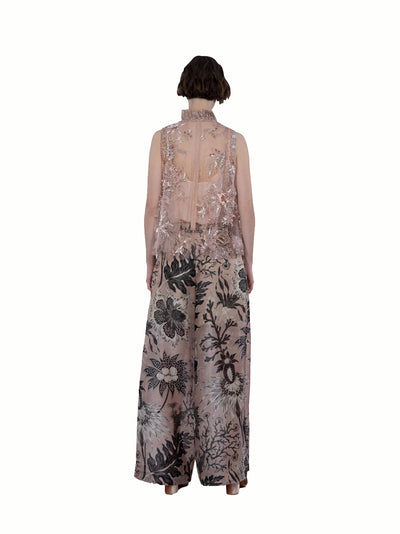 Embroidered And Beaded Mix Gli Blush