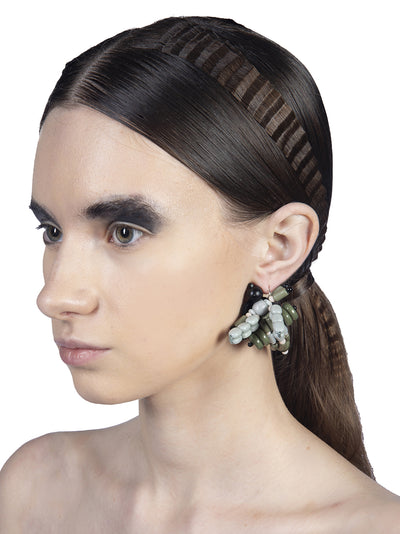 Embellished Insect Earrings Celadon-gree