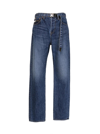 Straight Denim Pants Blue
