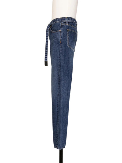 Straight Denim Pants Blue