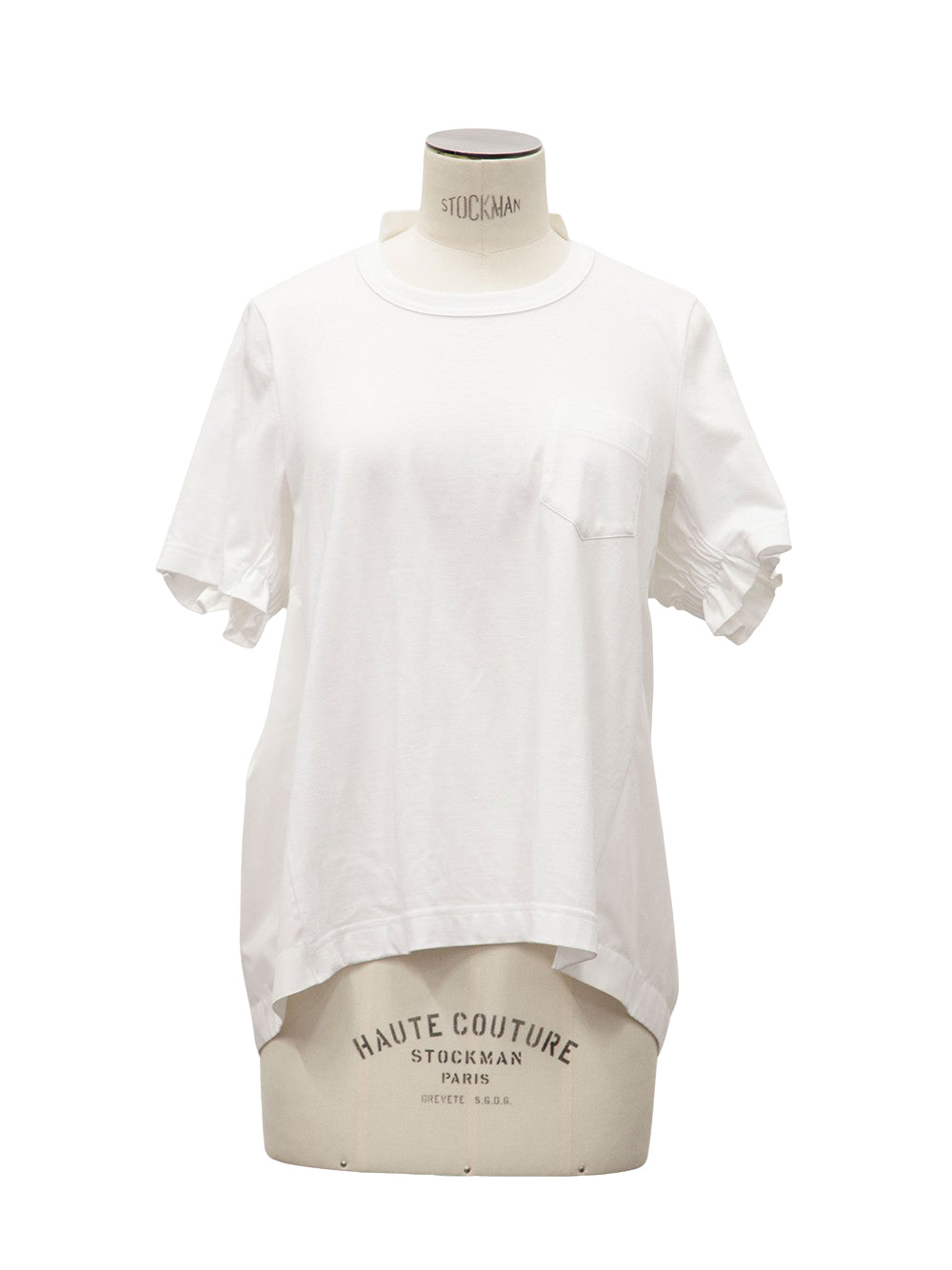 Cotton Poplin X Cotton Jersey T-Shirt T- White X Off White