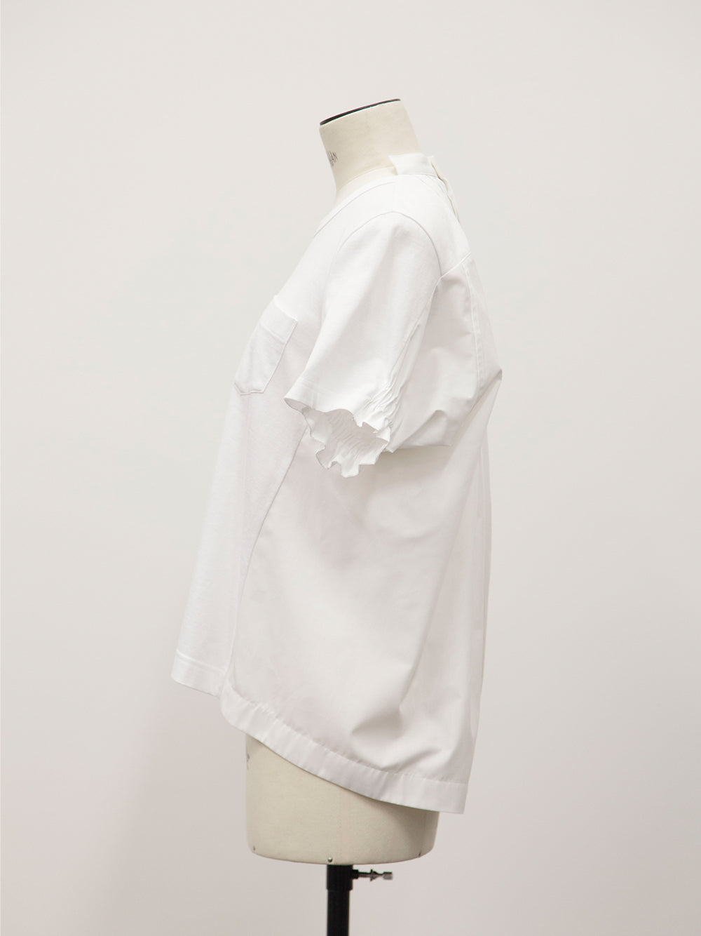 Cotton Poplin X Cotton Jersey T-Shirt T- White X Off White
