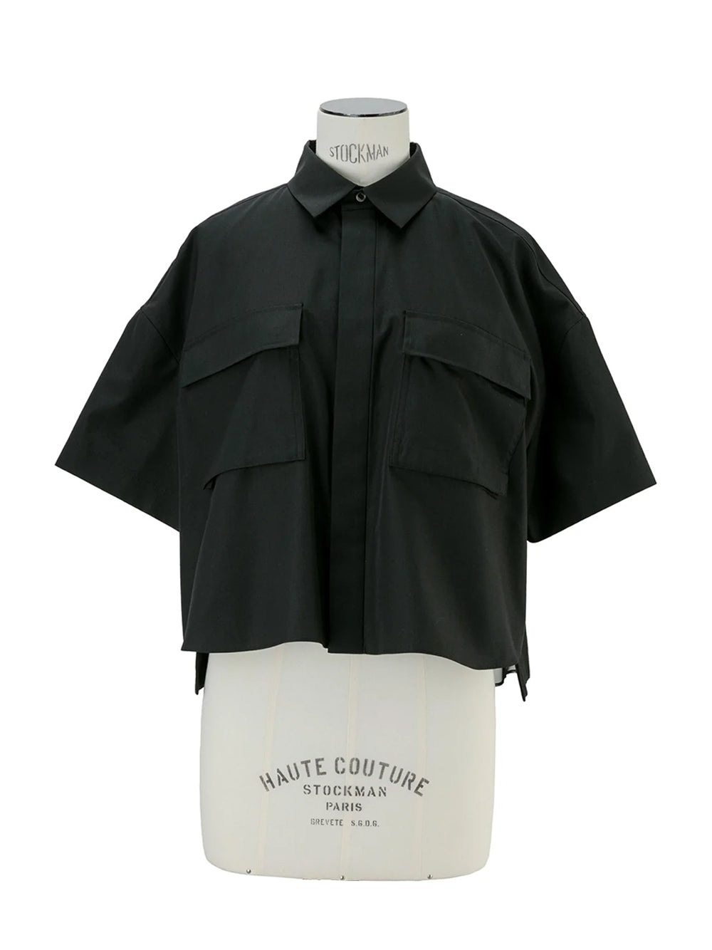 Cotton Poplin Shirt Black