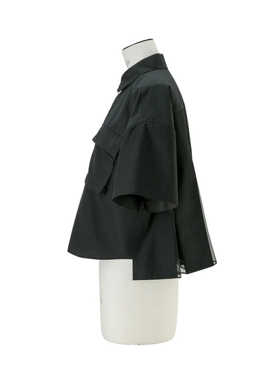 Cotton Poplin Shirt Black