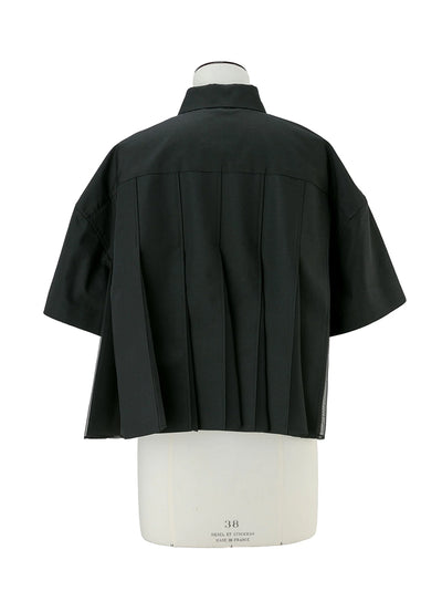 Cotton Poplin Shirt Black