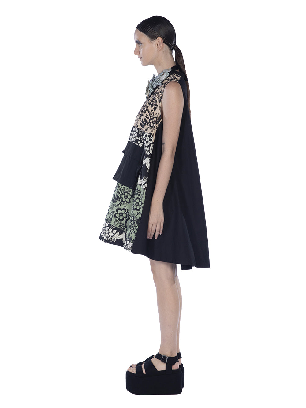 Cotton Print Sleeveless Micro Multicolor