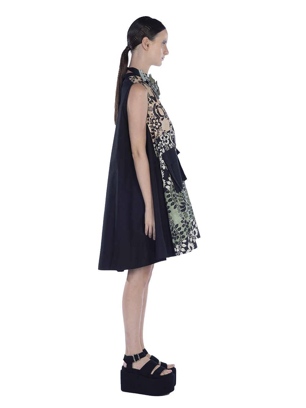 Cotton Print Sleeveless Micro Multicolor