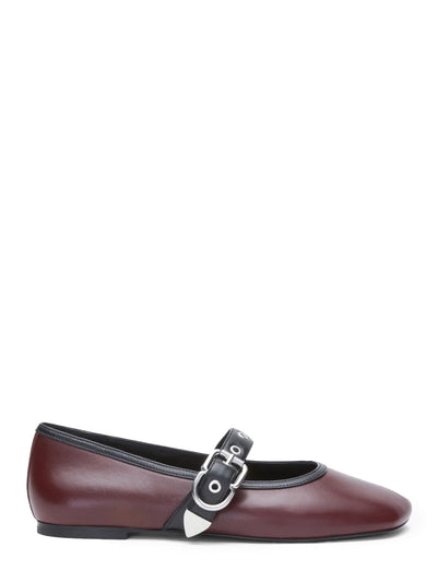 Id Mary Jane Flat Ox Blood