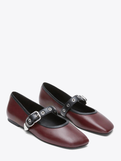 Id Mary Jane Flat Ox Blood
