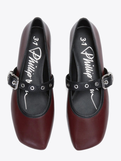 Id Mary Jane Flat Ox Blood