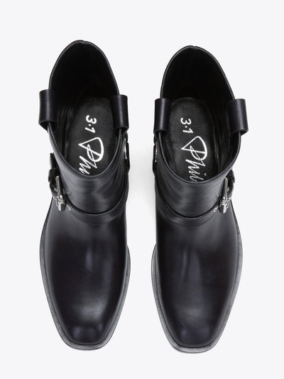Alexa Moto Boot Black