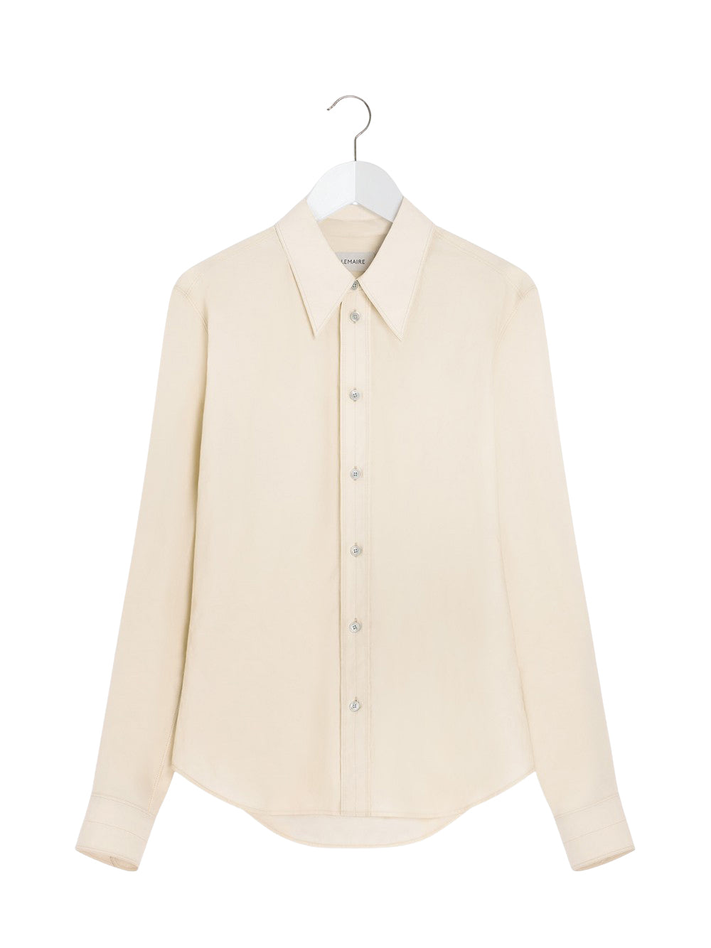 Pointed Collar Shirt Light Cream