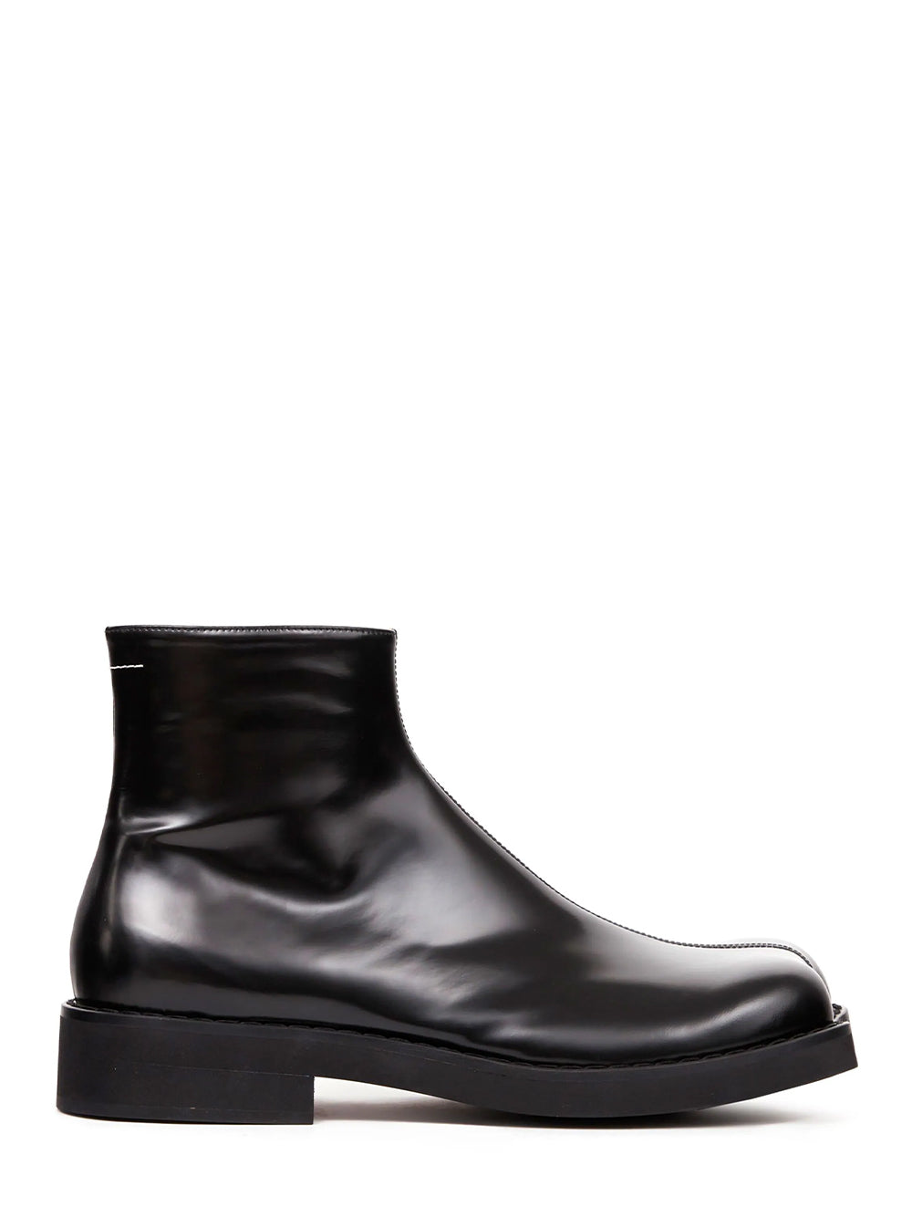 Trunk Leather Ankle Boots Black