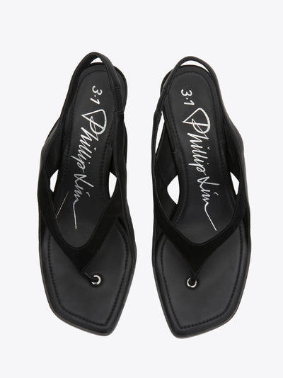 Id Double Strap Sandal (Black)