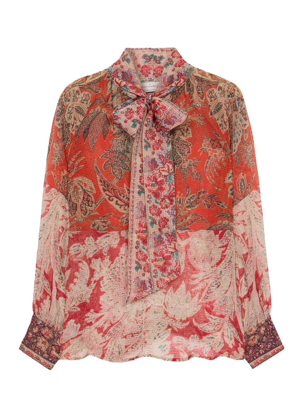 LEANDRO Longsleeve Shirt Silk Spice Red