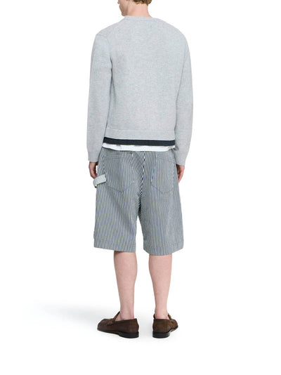 Twisted Workwear Shorts Off White/Navy
