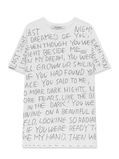 Hand Writting T-Shirt White