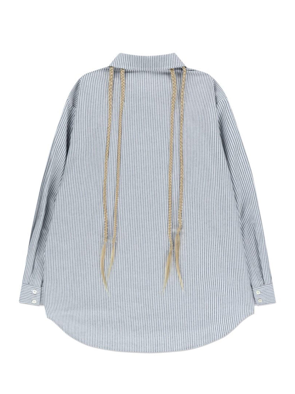 Hair Embellished Shirt Blue