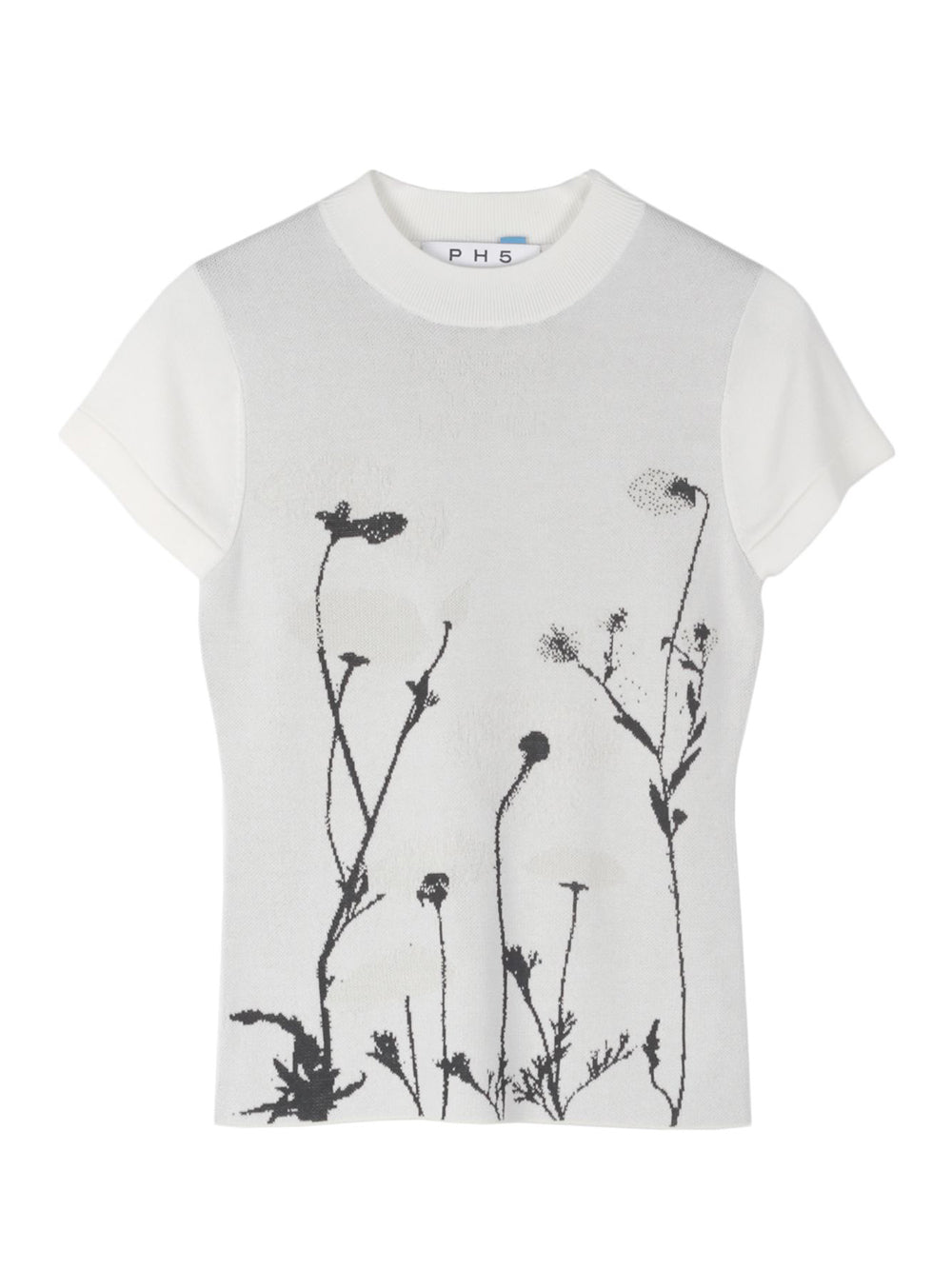 Blanca Uv Reactive Flower Tshirt Uv Reactive