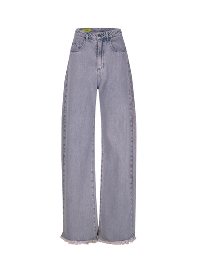 Lilac Overdye Denim Boyfriend Jeans Lilac