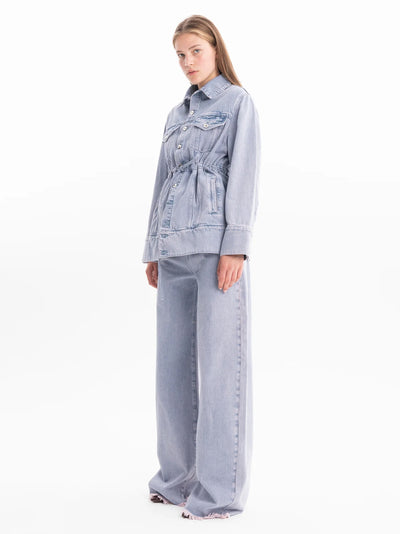 Lilac Overdye Denim Boyfriend Jeans Lilac