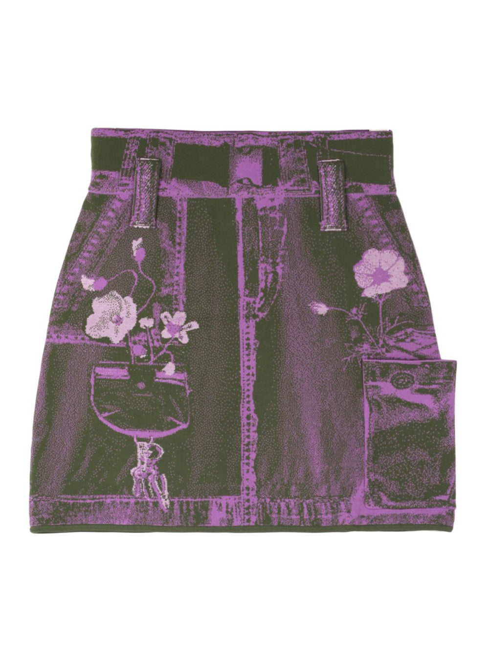 Daisy Fake Cargo Skirt Sunset Violet