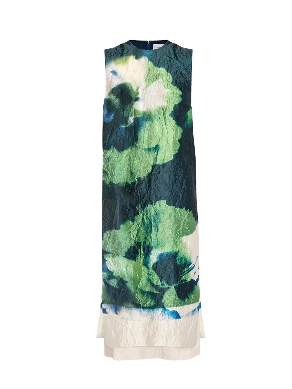 Sleeveless Pencil Midi Dress Carnation Cyanotype Clover