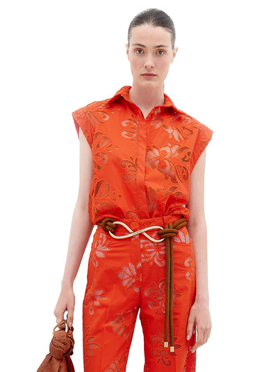 Rina Blouse Rouge Embroidery