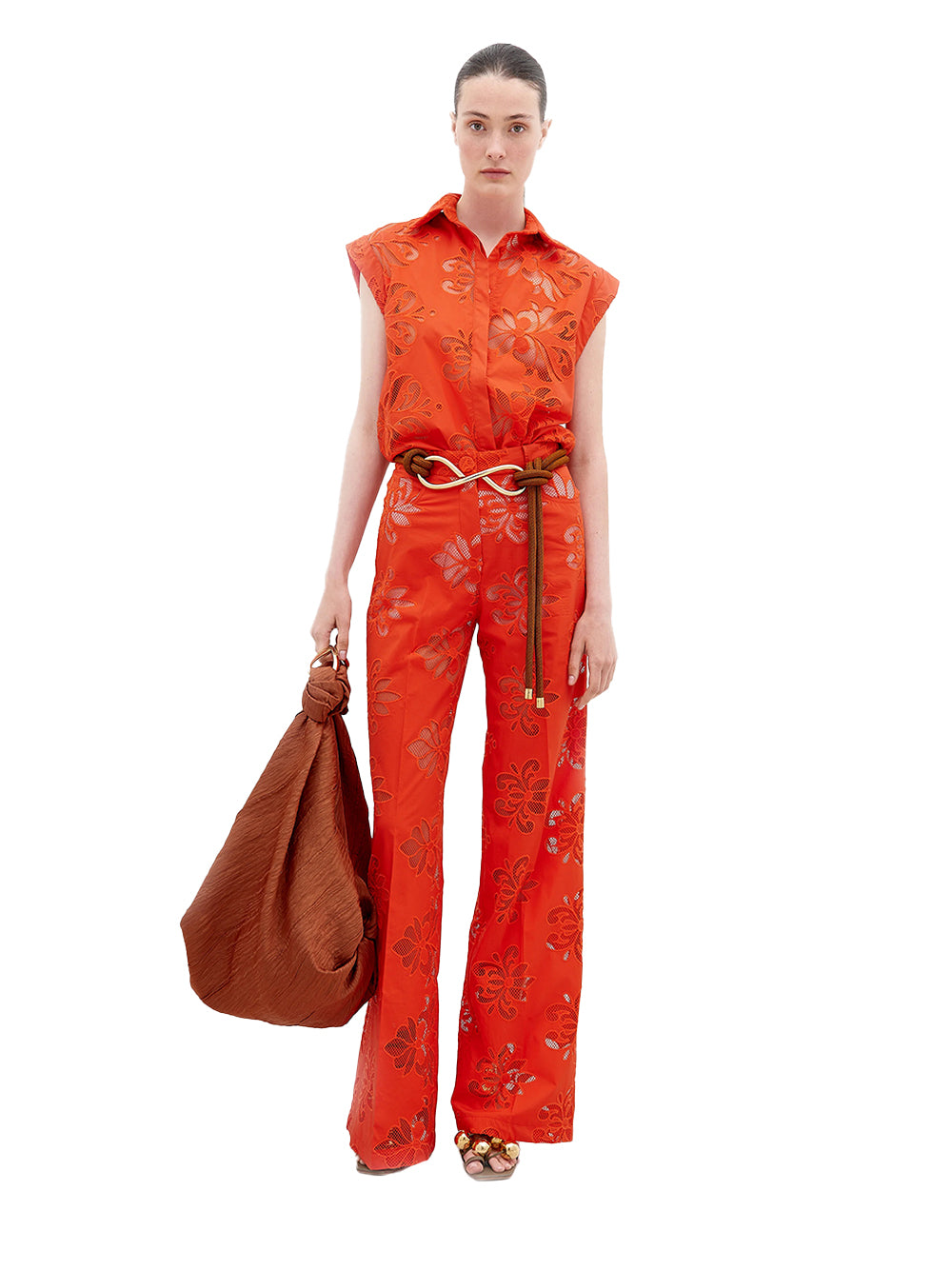 Emine Pant  Rouge Embroidery