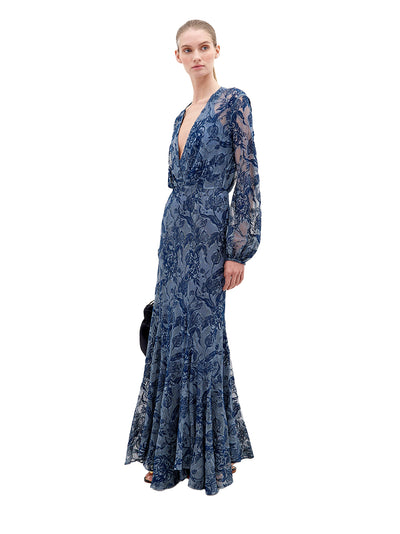 Robin Dress Indigo Lace