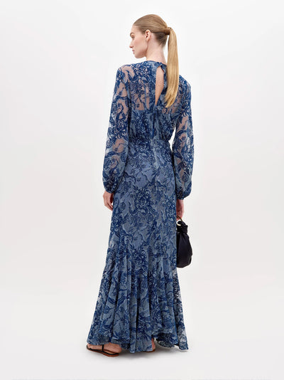Robin Dress Indigo Lace