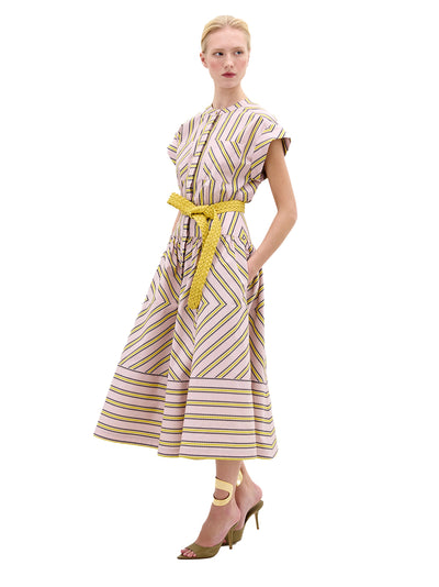 Macarena Dress Pink Yellow