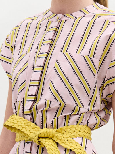 Macarena Dress Pink Yellow