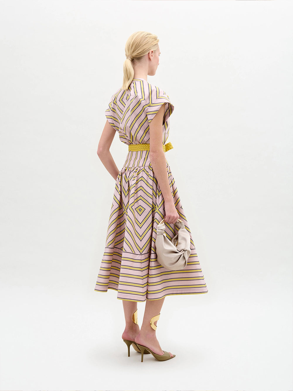 Macarena Dress Pink Yellow