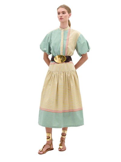 Jil Dress (Garden Stripes)