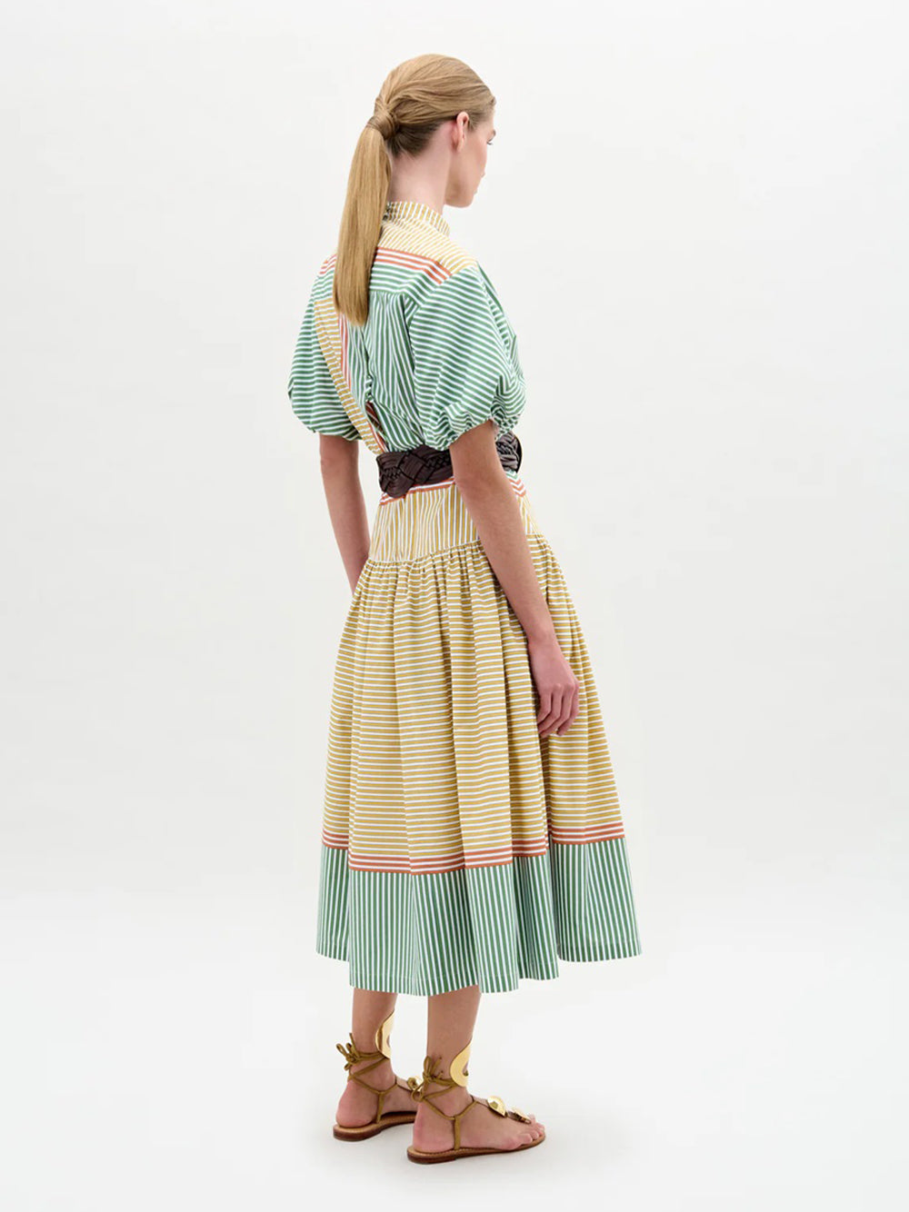 Jil Dress (Garden Stripes)