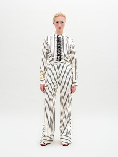 Falak Pant Black White