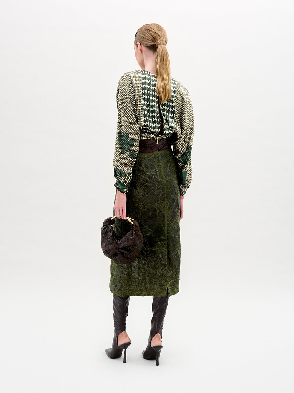 Lizzy Blouse Abstract Green