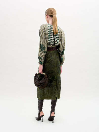 Lizzy Blouse Abstract Green
