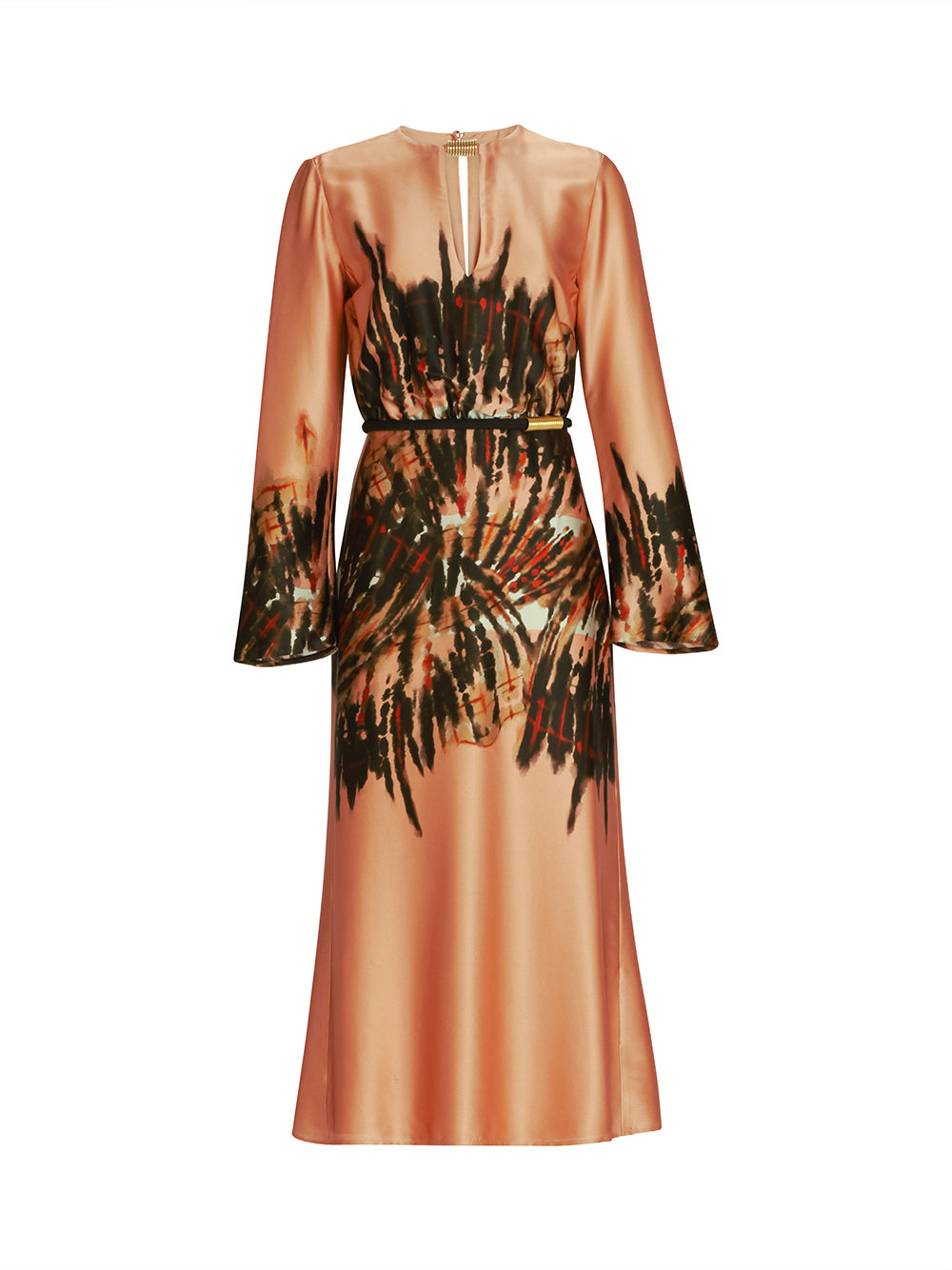 Pesaro Dress Peach Abstract