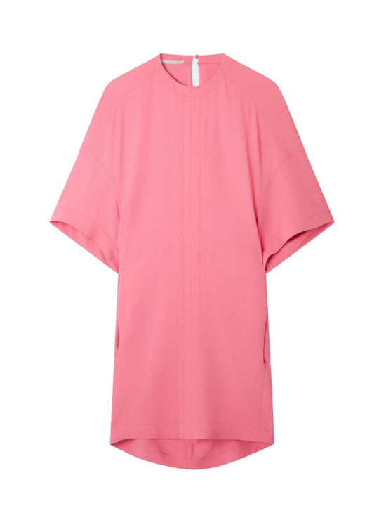 Cape Short Dress (Bright Pink)