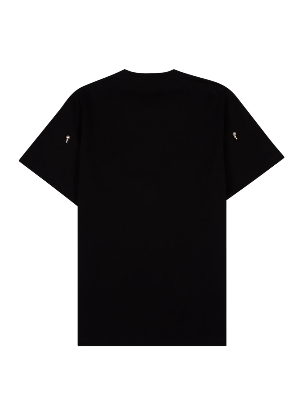 Embroidered Pearls Jersey T-shirt (Black)